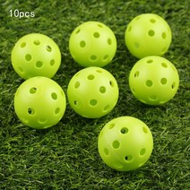 스크린골프메모리폼 Gohntee 10Ps 41mm 골프 훈련 공 플라스틱 흐름 구멍 야외 연습 액세서리, 06 Green