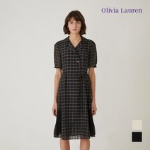 올리비아로렌 올리비아로렌 체크배색 플리츠 원피스 VOCOAYM5121