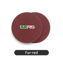 자동차 코스터 물컵 병 홀더 미끄럼 방지 패드 매트 스코다 VRS 옥타비아 카미큐 코디큐 Karoq RS 수퍼브, 02 Fur Red 2pcs