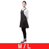 요들/허니체크 앞치마/YA094/미용/미용실/가운/유니폼/폴리에스테르 100%, M