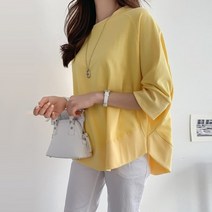 쏘쭌 면 코튼 체형커버 박시핏 루즈핏 박스 맨투맨 티셔츠
