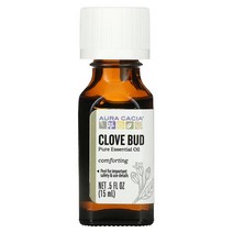 Aura Cacia Pure Essential Oil Clove Bud 0.5 fl oz (15 ml)