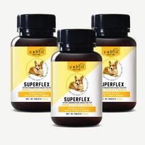 유비바이오 슈퍼플랙스 560mg 90정x3 반려견 뉴질랜드녹용 강아지영양제 면역강화 면역증진 영양보충