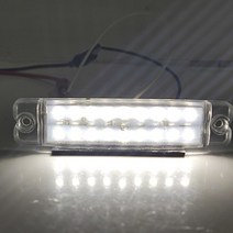 바이크 오토바이용달 트레일러 18 LED 트럭 사이드 라이트 램프 경고 비상 조명 led 바 주차 신호등 SUV 오토바이 12v, [01] White, [01] 1pcs