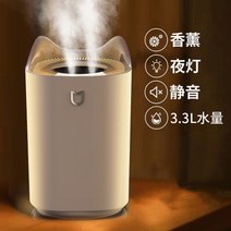 책상용가습기 소형 초음파 무중력 Xiaomi-7 색 귀여운 미니 가습기 USB 7 야간 조명 차량 장착형 가정용 토끼 만화 음소거, [04] Green