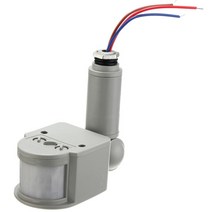 led 모션 센서 220v 110v 12v 자동 적외선 pir 운동 감지기 벽 마운트 타이머 야외 12 볼트 센서 조명 스위치, 회색, 및 85-265v