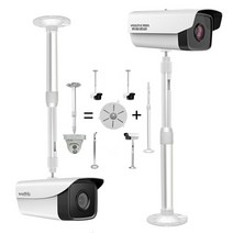 CCTV 폴대 감시카메라 텔레스코픽 브래킷 카메라 봉, 30-60cm