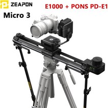 전기제모기 ZEAPON PONS PS-E1 PD-E1 전동 슬라이더 DSLR 카메라 비디오 이중 거리 Micro2 Micro3 M1000 E500 M500 M700, E1000 and PD-E1