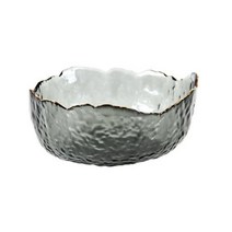 일본 우동 그릇 덮밥 라면 세트 도자기 유리 샐러드 Glod 림 투명 과일 수프 디저트 스낵 식품 혼합 대형 주방 식탁31, Gray+S