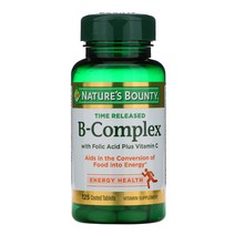 Nature's Bounty BComplex Time Released 125 Coated Tablets