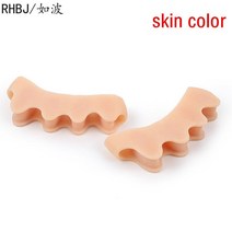 발뒷꿈치패드 실리콘 젤 2 개 엄지 교정기 Bunion 작은 발가락 보호기 분리기 외반증 손가락 교정기 발 관, 10 10 2pcs skin color