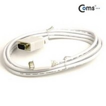 C3660 Coms MINI DVI 케이블 2M VGA변환/DVI42 hdmi분배기/hdmi젠더/hdmi연장케이블/dp케이블/hdmi케이블10m/dvi케이블/rgb케이블/hdmi케이블5m/hdmi컨버터/모니터케이블, MINI DVI 케이블 2M VGA변환/DVI42 psC3660, 1set