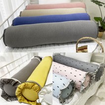 국내산 바디필로우 원형 롱쿠션 순면 100% 긴베개 솜포함 커버 전신배게 일자형 숙면 안고자는 쿠션, 롱 젤리곰 바디필로우, 인디핑크(솜포함)