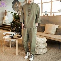 셀럽당 여름 남자개량한복 삼베옷 (M-5XL) 생활한복