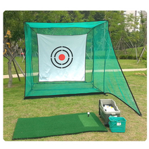 가정용 홈 골프장 그물 천 어프로치 우드 아이언 드라이버 개인용 간이 연습장 NO 스크린 골프 설치 홀인원 스윙네트 (2400mm x 2400mm x 3200mm), 2.보급형