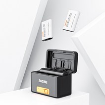 소니 NP-BX1 BX1 카메라 배터리 충전 케이스 RX1 RX100 M3 M2 RX1R 5600mAh ZGCINE 미니 충전기 상자, [02] case with 2 battery