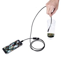 720P 8mm 렌즈 USB 안드로이드 카메라 1M 2M 5M 와이어 감지 카메라 Led 조명 방수 전화 PC, 8mm Type-C Hard Wire