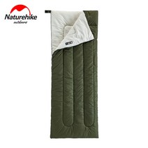 네이처하이크 슬리핑백 초경량 콤팩트 코튼 배낭 하이킹 캠핑용 캠핑용품침낭, 02 Green - 205x85cm