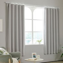 [모던하우스] ON 높이조절 셀프맞춤 반창문 암막커튼 140x180x1P 화이트