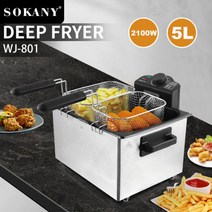 해외가정용 튀김기 미니 전기 튀김기 윤식당 5L DEEP Fryer, 프리사이즈_5L