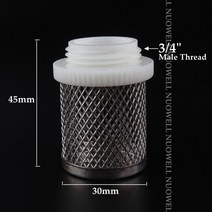 농업용여과기 pcs SS 그물 여과기 정원 관개 물 펌프 보호 호스 메시 청결한 스크린 튼튼한, [05] l Inch