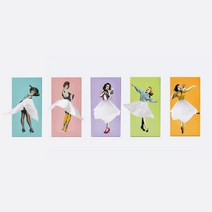 [SPEXTRUM] 스펙트럼 Tissue Up Girl 티슈업걸 티슈케이스 휴지케이스 핑크 민트 보라 노랑 연두 집들이 선물, 티슈 추가 없음