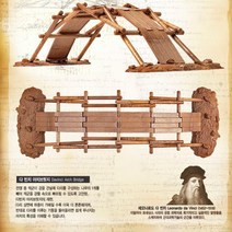 레오나르도 다빈치 아치브릿지 다리 고대 기술 재현 교보재 옛날과학 르네상스 발명품 장난감