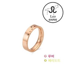 OST(쥬얼리) [OST][주문제작] 밤하늘의 별자리 사자자리 탄생석 커플링 ｜ 7.23~8.22 (루비 페리도트) OTRF213117