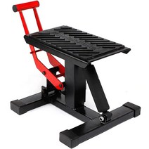 미국발송 DOS ON 업그레이드된 오토바이 더트 바이크 리프트 스탠드 - 149.7kg(350파운드) 튼튼한 조절 가능한 스틸 오토바이 리프트 수리 스탠드 먼지 자전거 유지 보수