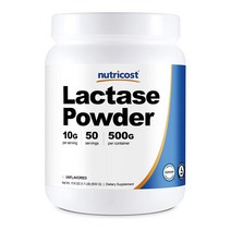 뉴트리코스트 락타아제 500g 1개 1서빙 5000FF Lactase Units 50회분 Lactase Powder [500 GMS]