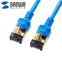 강원전자 산와서플라이 KB-T8SL-006BL CAT.8 SSTP Ultra Slim 랜 케이블 0.6m, 상세페이지 참조
