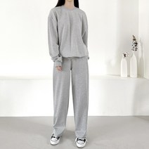 쏘옷 여성용 제인 라운드 맨투맨 팬츠 트레이닝 세트