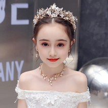 영국왕관 영국 다음 키스 어린이 왕관 티아라 공주 헤어 액세서리 어린 소녀 생일 선물 아기 성능 머리띠, [01] 단일 크라운