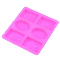 비누만들기diy 실리콘몰드제작 수제 디자인 석고 방향제 몰드 6캐비티 직사각형 타원형 실리콘 비누 금형, 03 RS