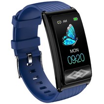 p10 ecg ppg smart 팔찌 남성 스마트 시계 여성 혈액 산소 압력 모니터 smart band heart rate ip67 방수 팔찌, 푸른