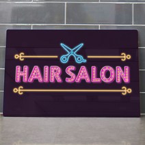af234-폼아크릴액자58CmX38Cm_헤어살롱네온효과, 1.헤어살롱