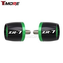 가와사키 z250 z650 z750 z800 z900 z1000 오토바이 액세서리 cnc 핸들 바 그립 바 엔드 캡 카운터 웨이트 플러그 슬라이드, 육군 녹색