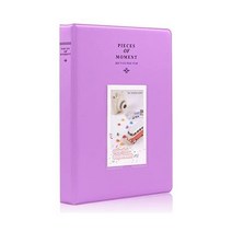Ablus 128 포켓 미니 사진 앨범 - 후지필름 인스탁스 Mini 9 8 90 25 Polaroid Snap PIC-300 코닥 3인치 필름에 적합, Purple