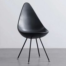 LsMarket 프리츠한센 물방울의자 드롭체어 카페의자 다이닝체어 FritzHansen dropchair, 블랙, 1개
