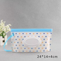 곽티슈케이스 방수티슈박스 야외 여행 아기 신생아 물티슈 상자 종이 타월 1 개, [16] Orange blue dot