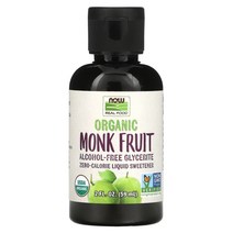 Now Foods 유기농 몽크 푸르트 액상 감미료 2 fl oz (59 ml)