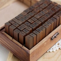 알파벳 스탬프 빈티지 영문 숫자 특수문자, 단품, 단품