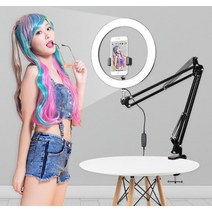 LED 링라이트 자바라형 FP-21 방송조명 유튜브 지속광, 단품