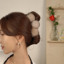 초콜리트쥬얼리 포밍 프리미엄 보송 퍼 집게핀