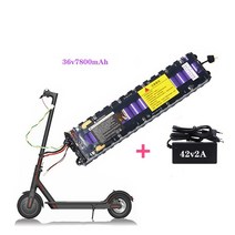 전동킥보드배터리교체 전기 스쿠터용 특수 배터리 팩용 36V 7.8Ah 7800mAh 라이딩 40km BMS 및 충전기