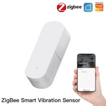 탁도계 탁도측정기 MOES Zigbee 스마트 진동 센서 감지 Tuya 스마트 라이프 앱 알림 실시간 모션 충격 알람 기록 기록, 1 PC