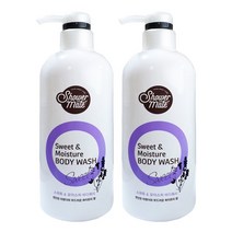 샤워메이트 스위트앤모이스처 대용량 수분보습 바디워시 바디클렌저 750ml 2개