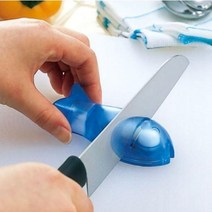 [안젤라스] marna 칼이 잘 갈리는 파란물고기 칼갈이 (냉장고 부착 보관), 칼갈이 1P