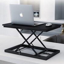 스탠딩 데스크 높이조절책상 서서일하는책상 사무실 노트북 컴퓨터 모니터스탠드 테이블, 1철제접이테이블-흰색