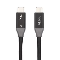 에이링크 100W 썬더볼트3 C to C 케이블 5K 40Gbps 2m 고속충전 T3-C-200, 1. 썬더볼트3 C to C 케이블(2m)